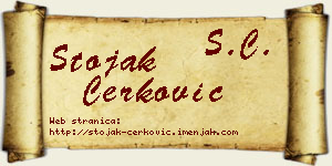 Stojak Čerković vizit kartica